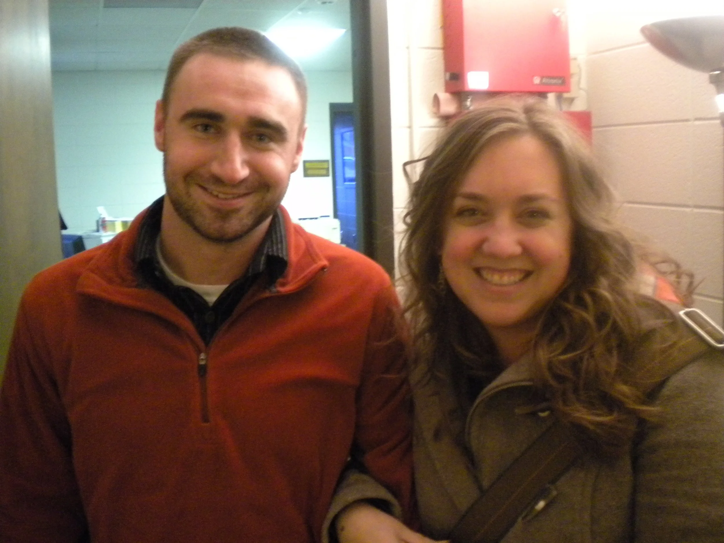 Ray and I on my first day at Saint Joseph!