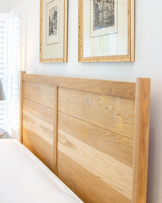 headboard of the Santa Rosa bed ~ white oak with soap finish 📷 @mer_nuff 
#woodworking #silverlake #handmade