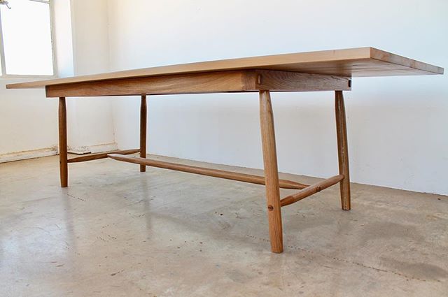 one more perspective on this rather large Misterioso dining table ~ now in its new home just in time for a big gathering 
#diningtable #woodworking #marin