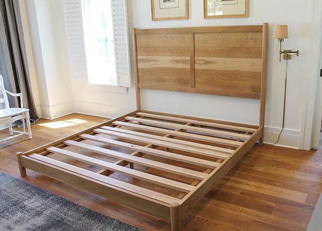 Beachcomber Bed in white oak with soap finish ~~~ #woodworking #scandinaviandesign #30a