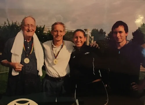 (Left to Right) Bill Keating Sr, Bill Keating Jr, Caroline Keating, Joseph Keating