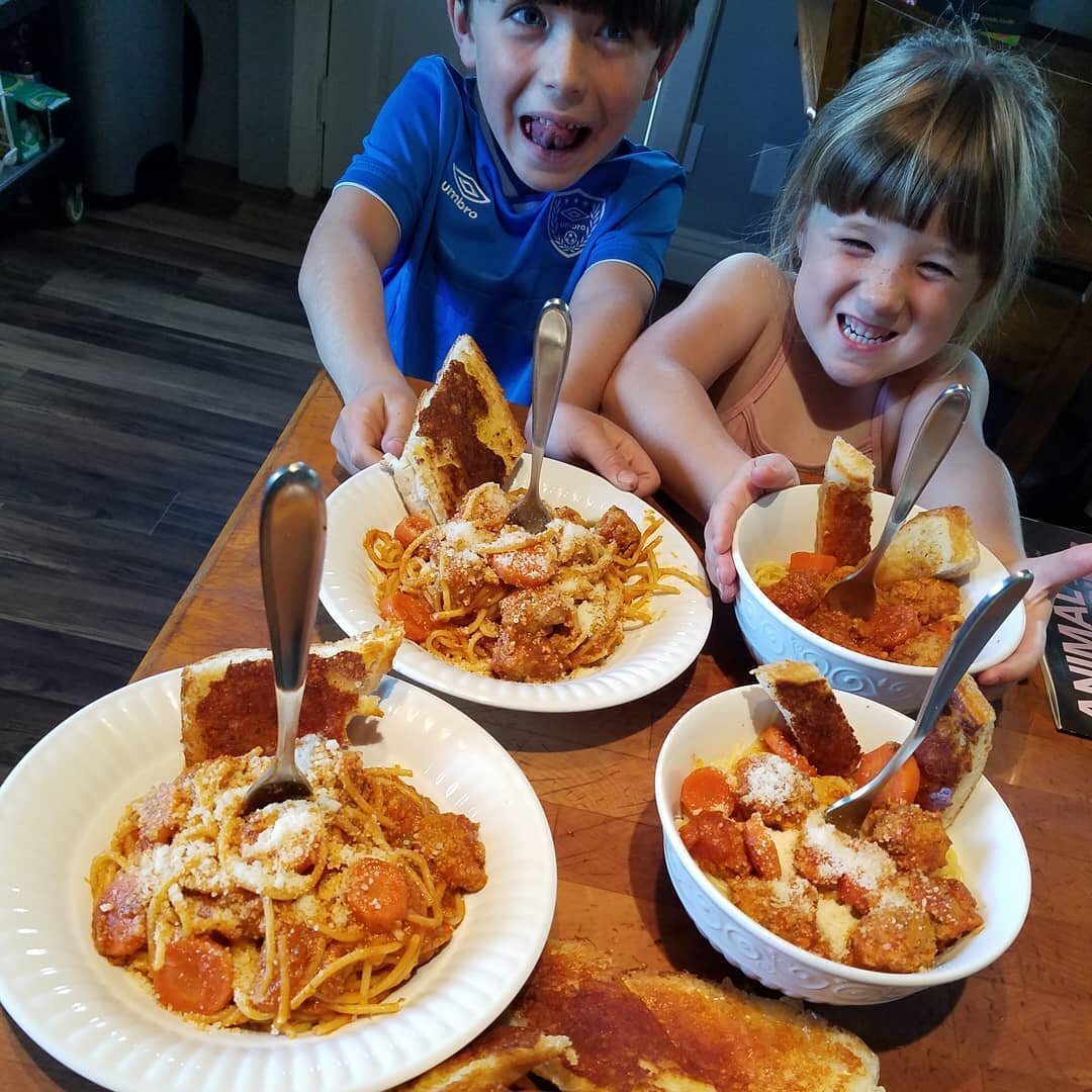 Happy Father's Day to all the dad's out there. Everyone asks chefs what is their favorite thing to cook. Mine is and always has been cooking for family and friends. These two chaos creators are a daily reminder of my passion to cook up some smiles! P