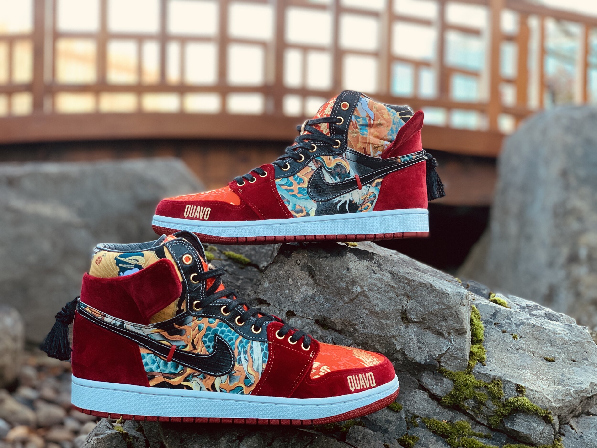 migos custom jordans