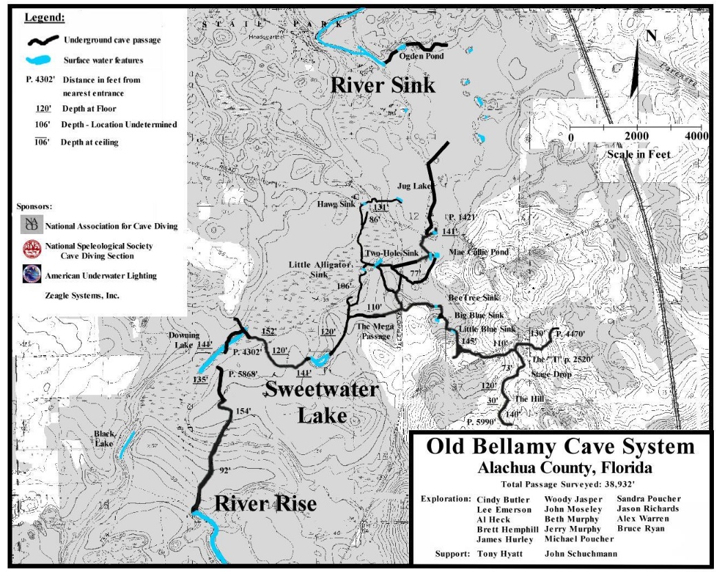 This map, published many years later shows the much larger exploration team, and all of the additional exploration.