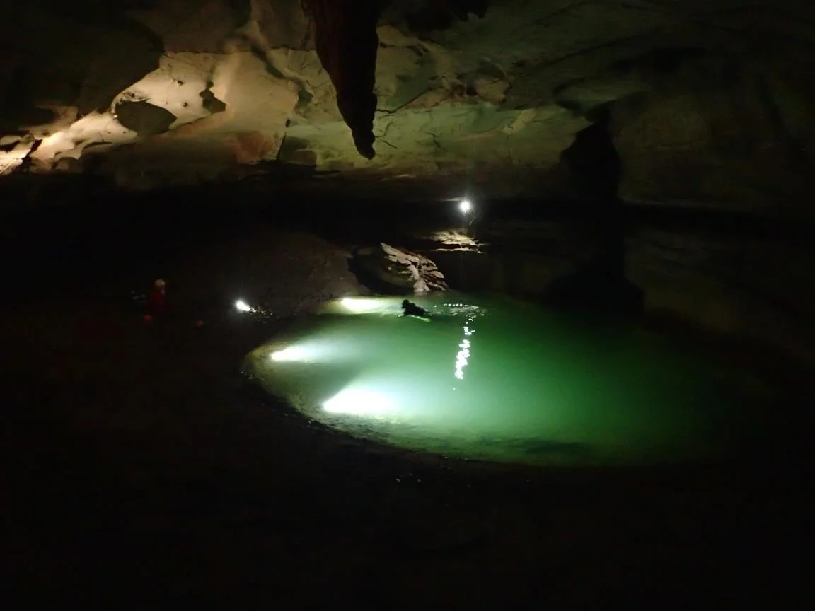 The sump area prior to the floods that night. Photo: Marbry Hardin
