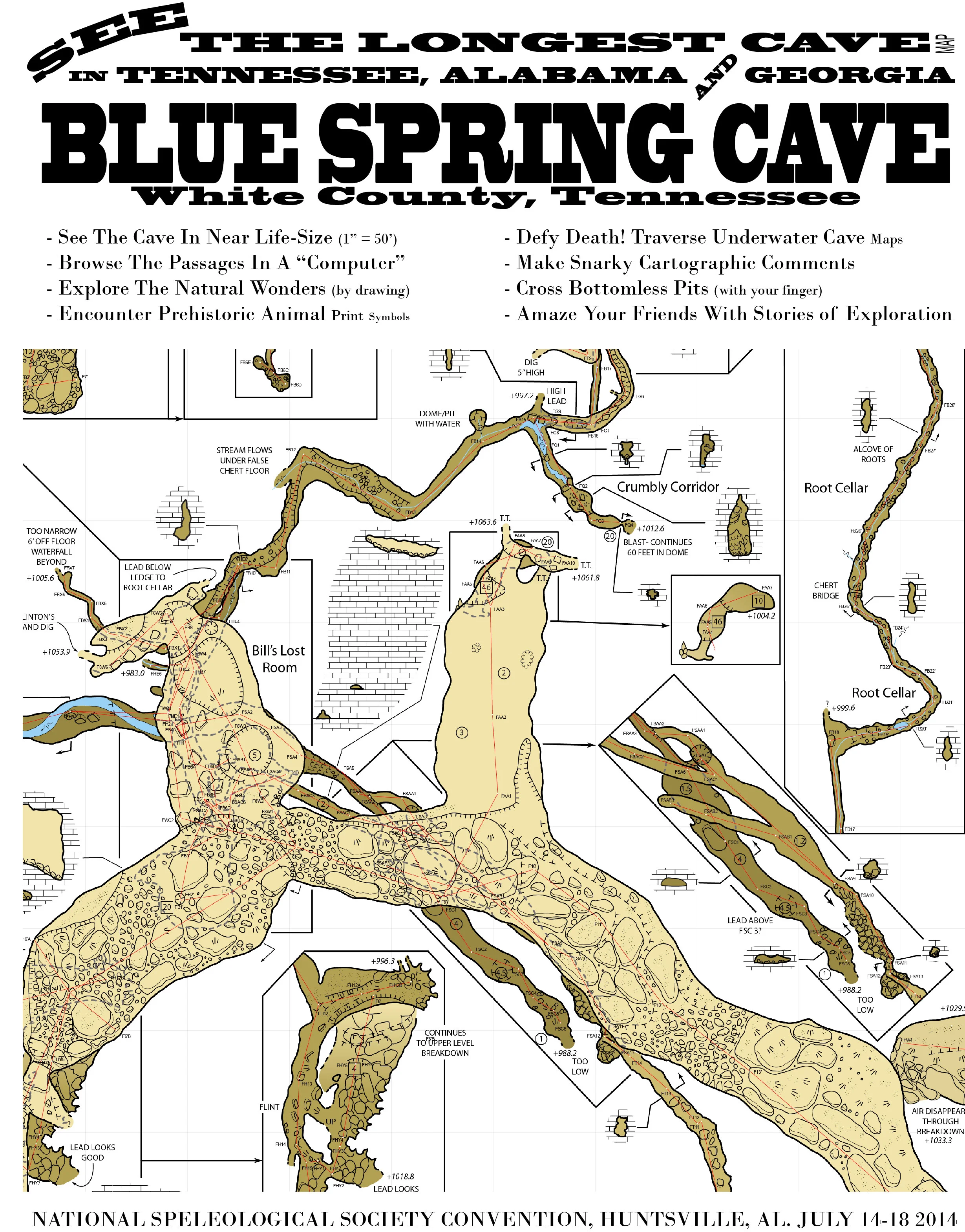 Blue Spring Cave — Jason Richards Christina Richards Cartographers