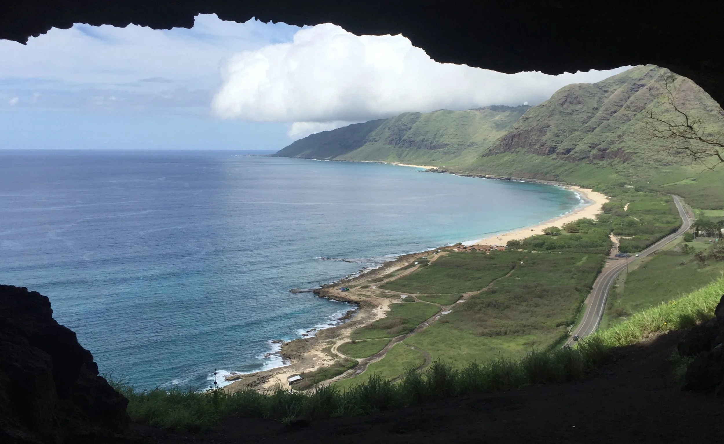 View Northward from Upper Makua Cave.