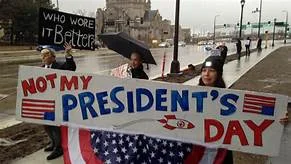 Marin's #NotMyPresident's Day Protest 
