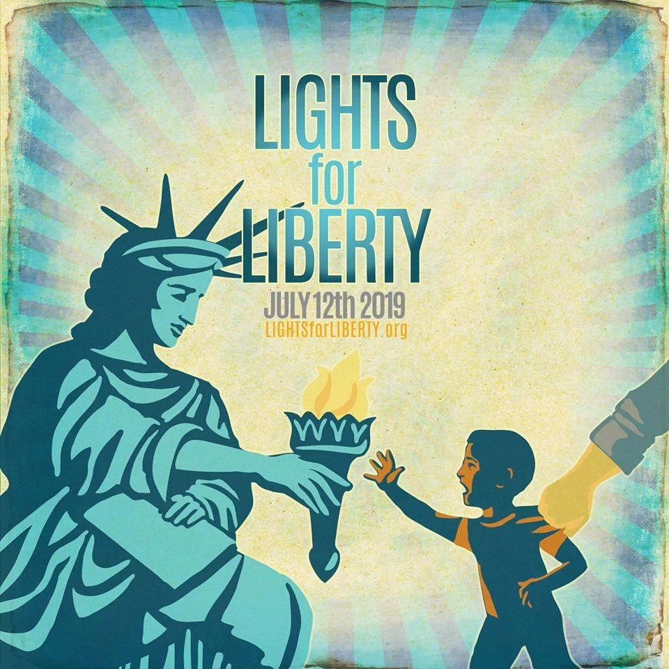 Lights For Liberty Novato:  A Vigil to End Human Detention Camps