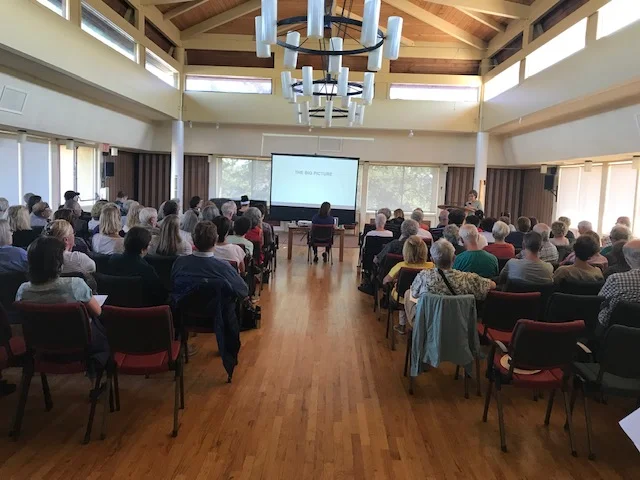 We ended the afternoon with a powerful monologue on campaigning in the age of Trump by political humorist Charlie Varon. and the launch of our home post carding program.