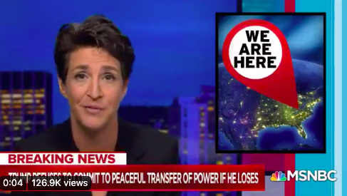 "We are here. It's happening." ~ Rachel Maddow