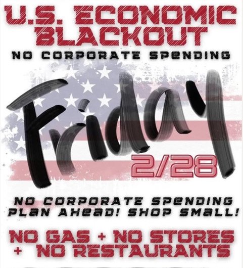 Economic Blackout to Protest Trump/Musk Regime