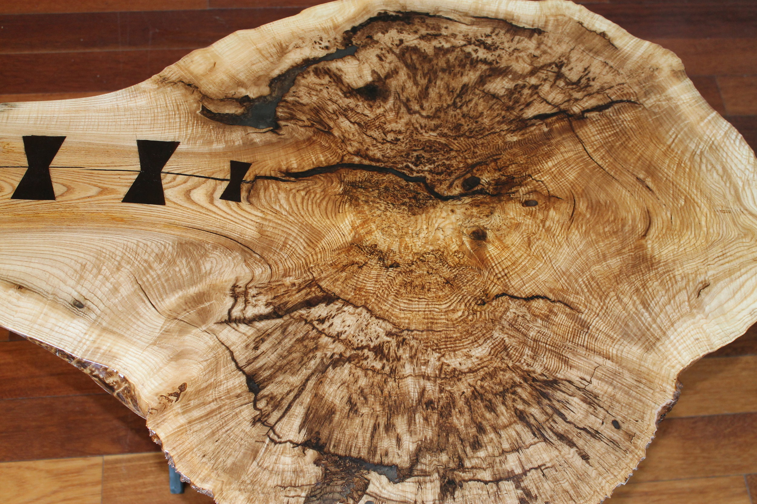 Ash Burl End Table