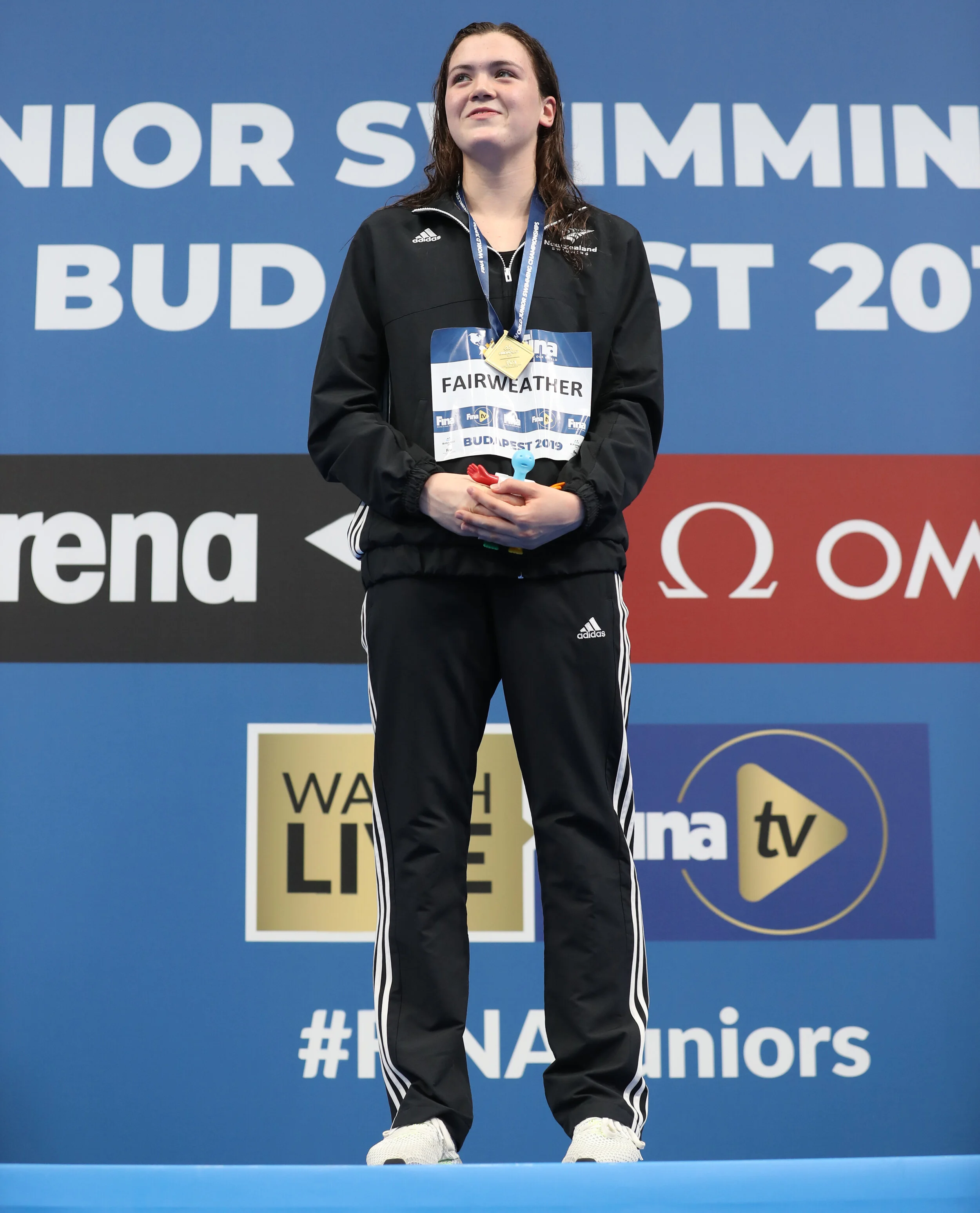   Erika Fairweather  2019 FINA Junior World Championships in Budapest, Hungary. 