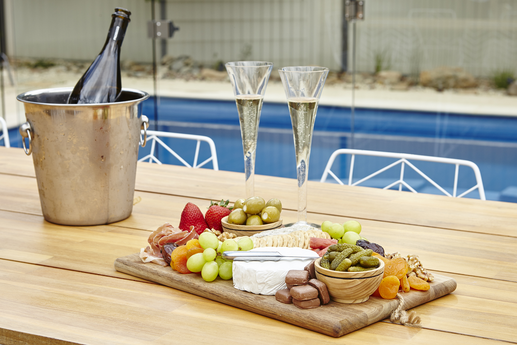 Limewedge  Platters by the pool