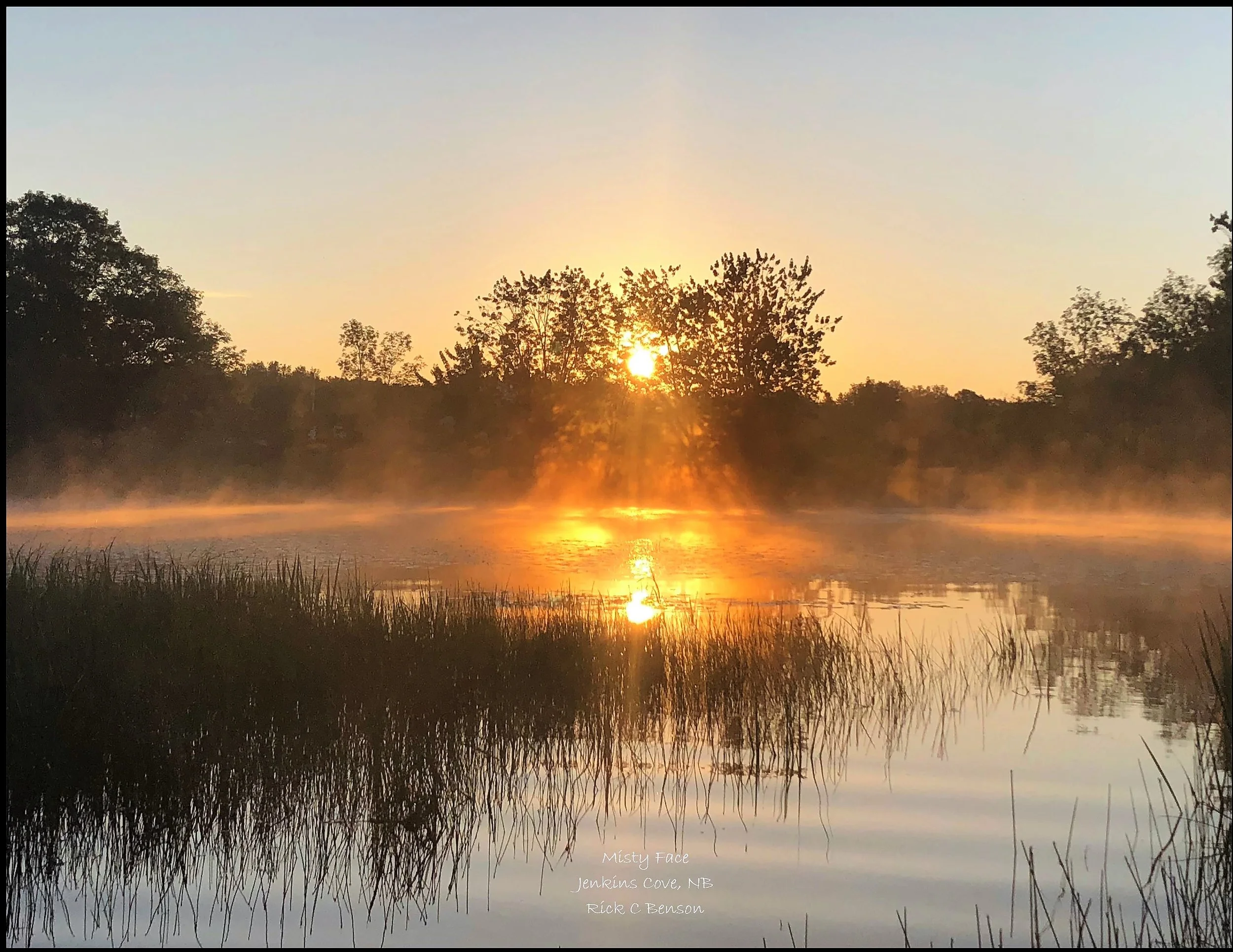 Face in the Sunrise Mist