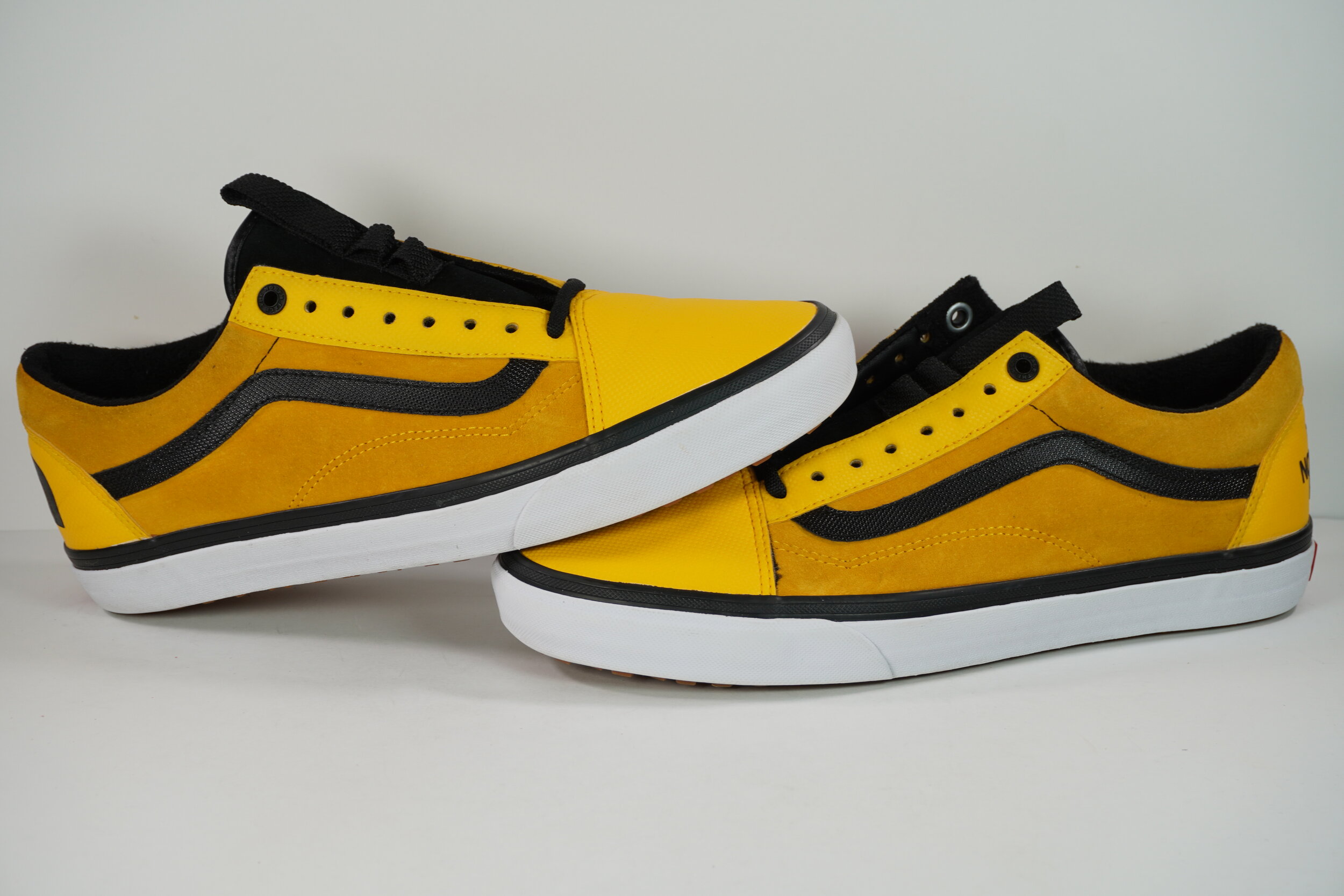 vans north face yellow shoes