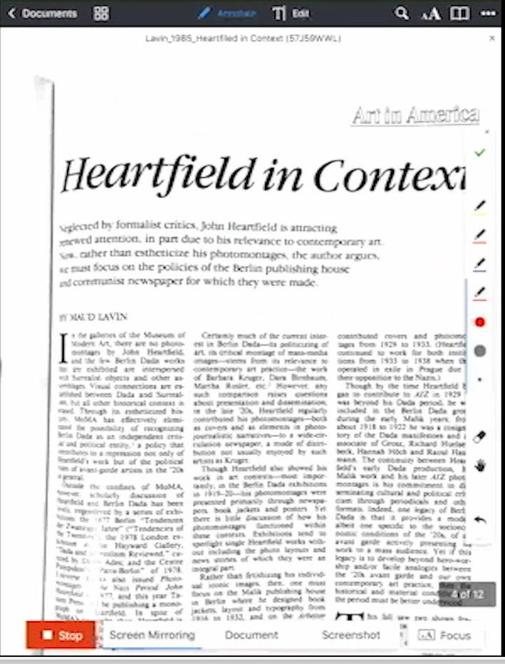 Lavin, Maud. “Heartfiled in Context.” Art in America, February 1985.