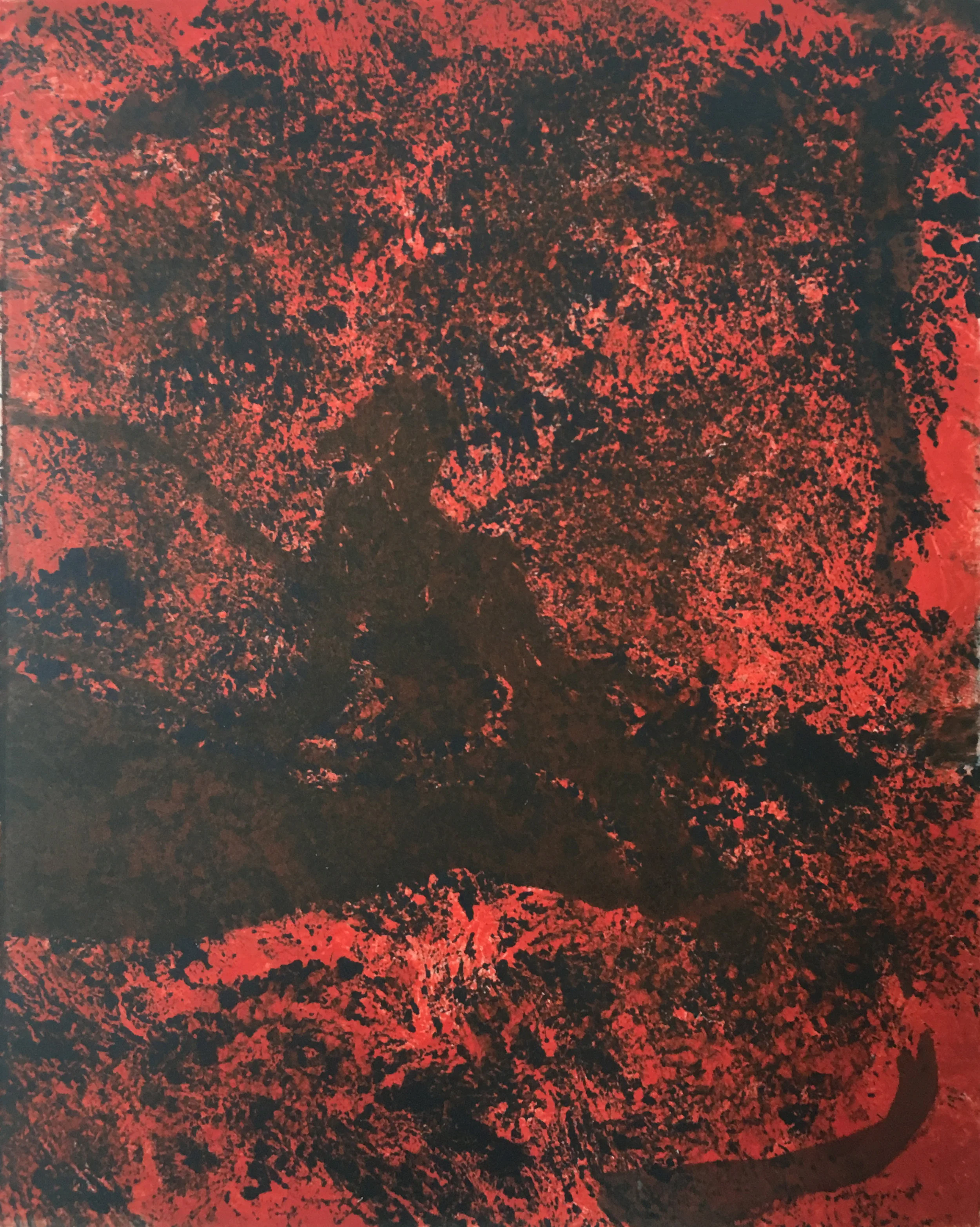 Study of Woman Sitting on a Rock (Ghost)