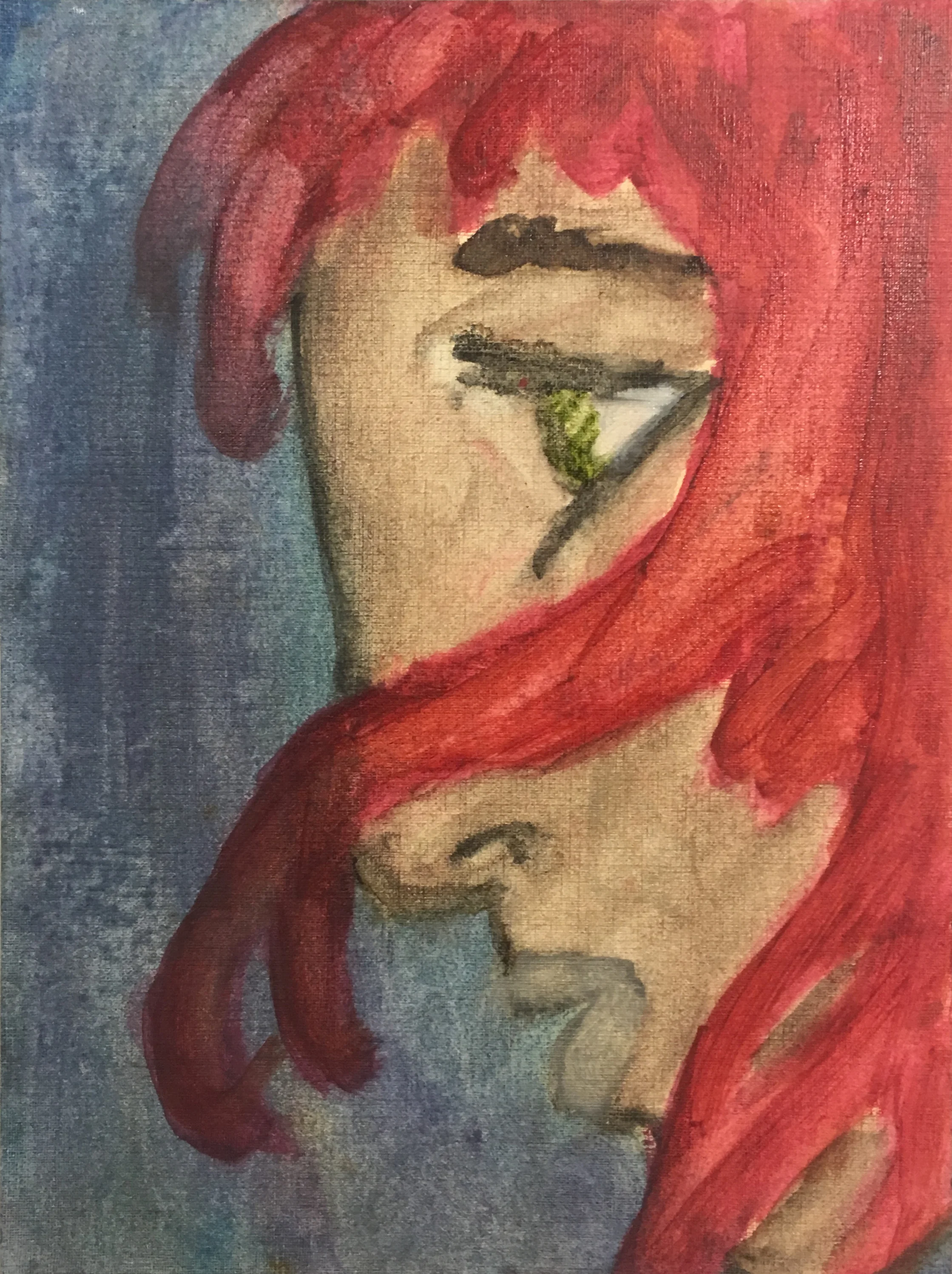 Study of the face and hair