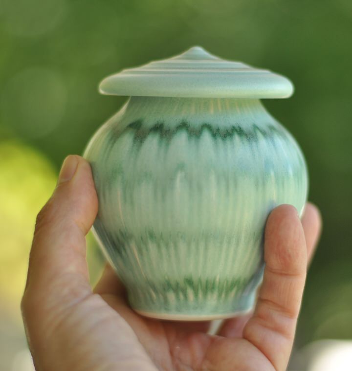 Fields of Grass Urn Keepsake Size LuciaUrns.com