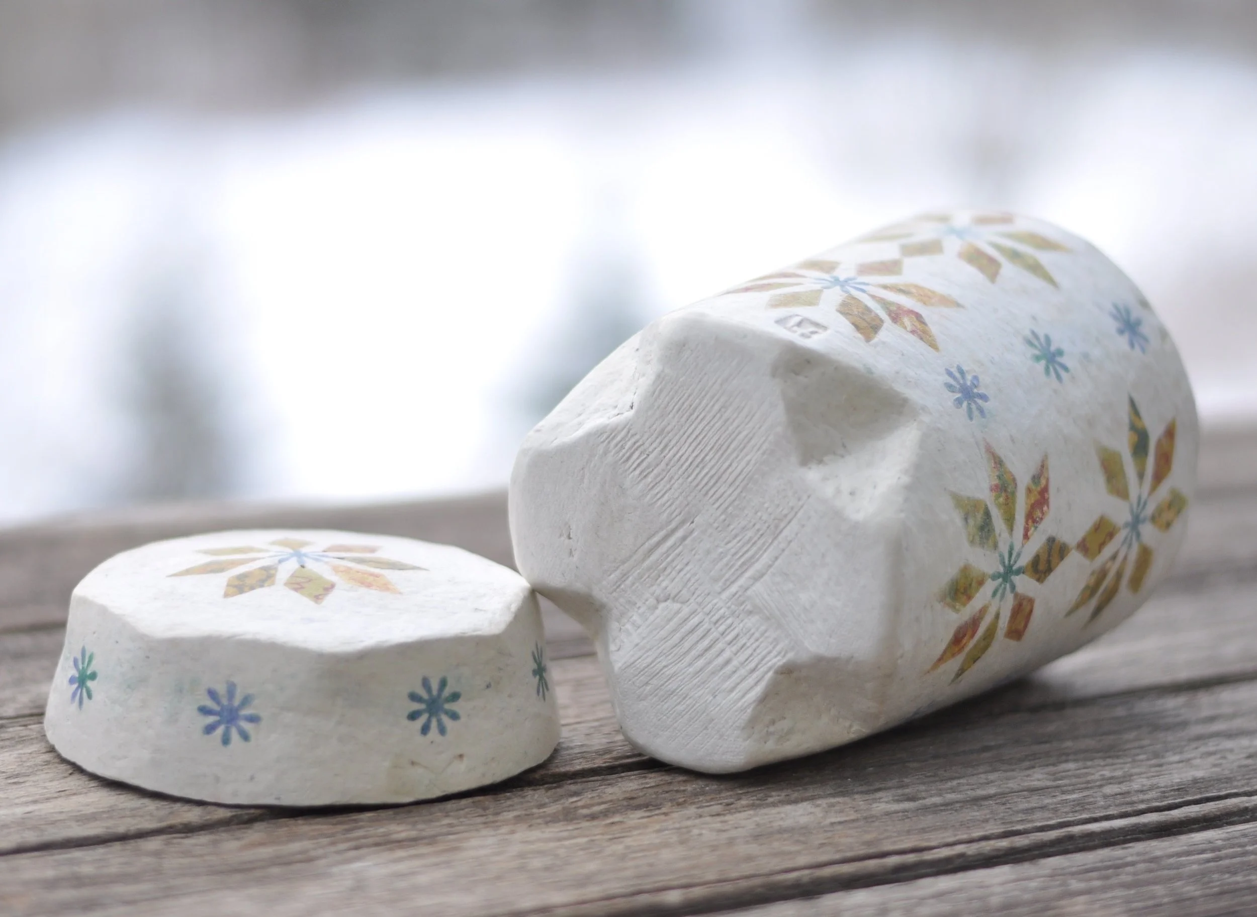 yellow star quilt biodegradable urn bottom lucy fagella .jpg