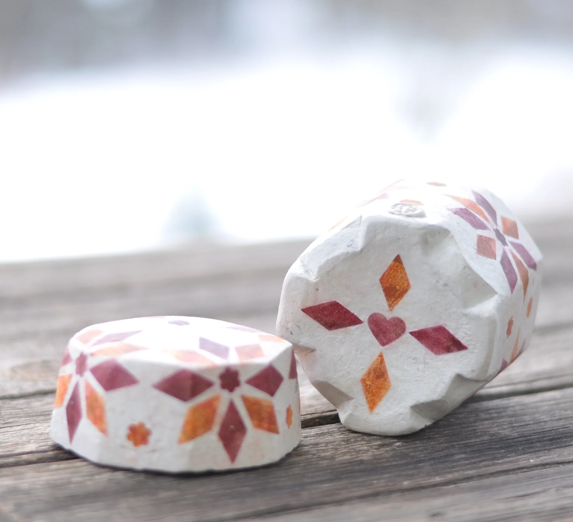 biodegradable quilt urn bottom red star Lucy Fagella .jpg