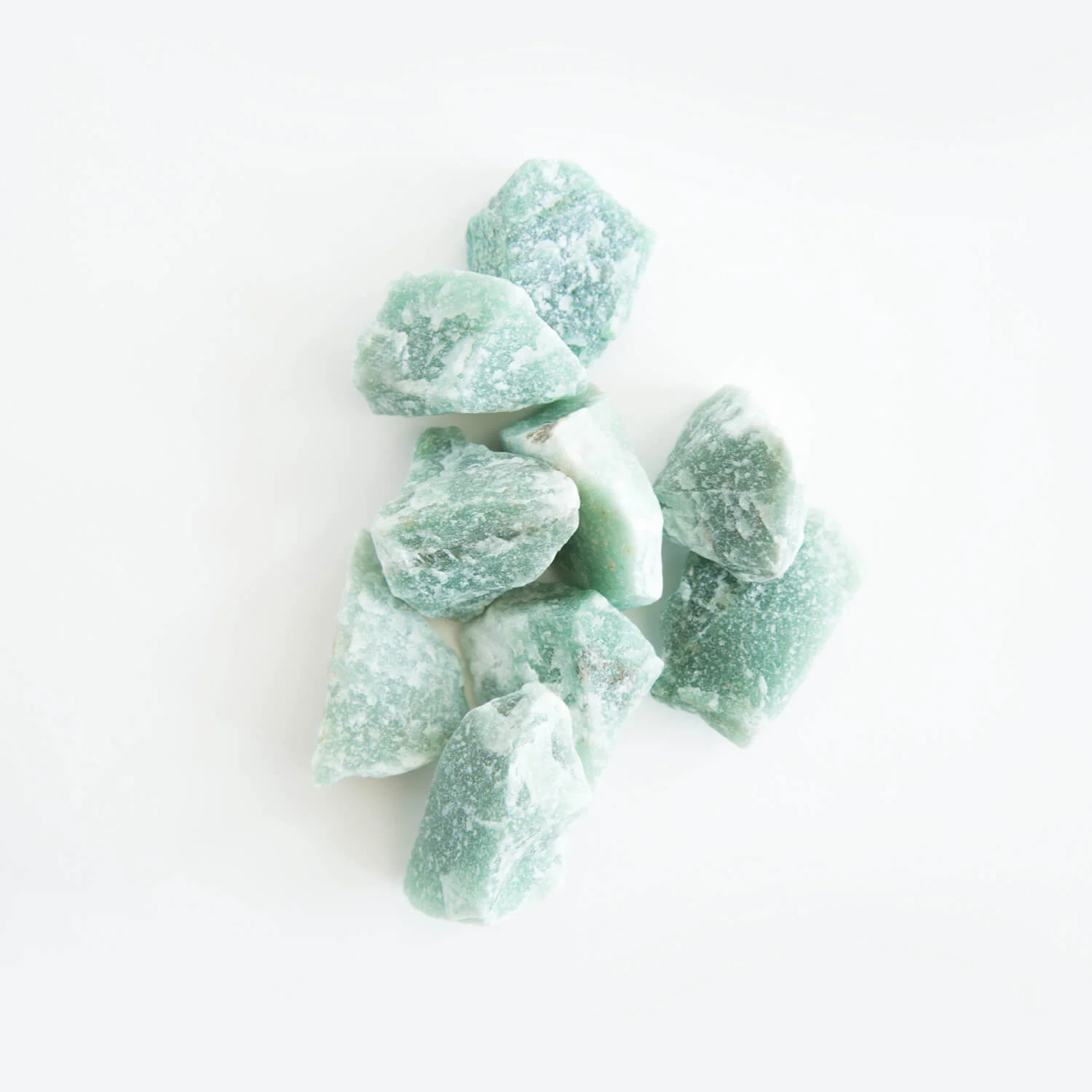 Connected with Raphael, green aventurine is a good all-round healer stone. It aids the eyes and heart and calms anxiety. A prosperity stone, it promotes luck and feelings of well-being. Liked by nature spirits, it also protects from pollution.