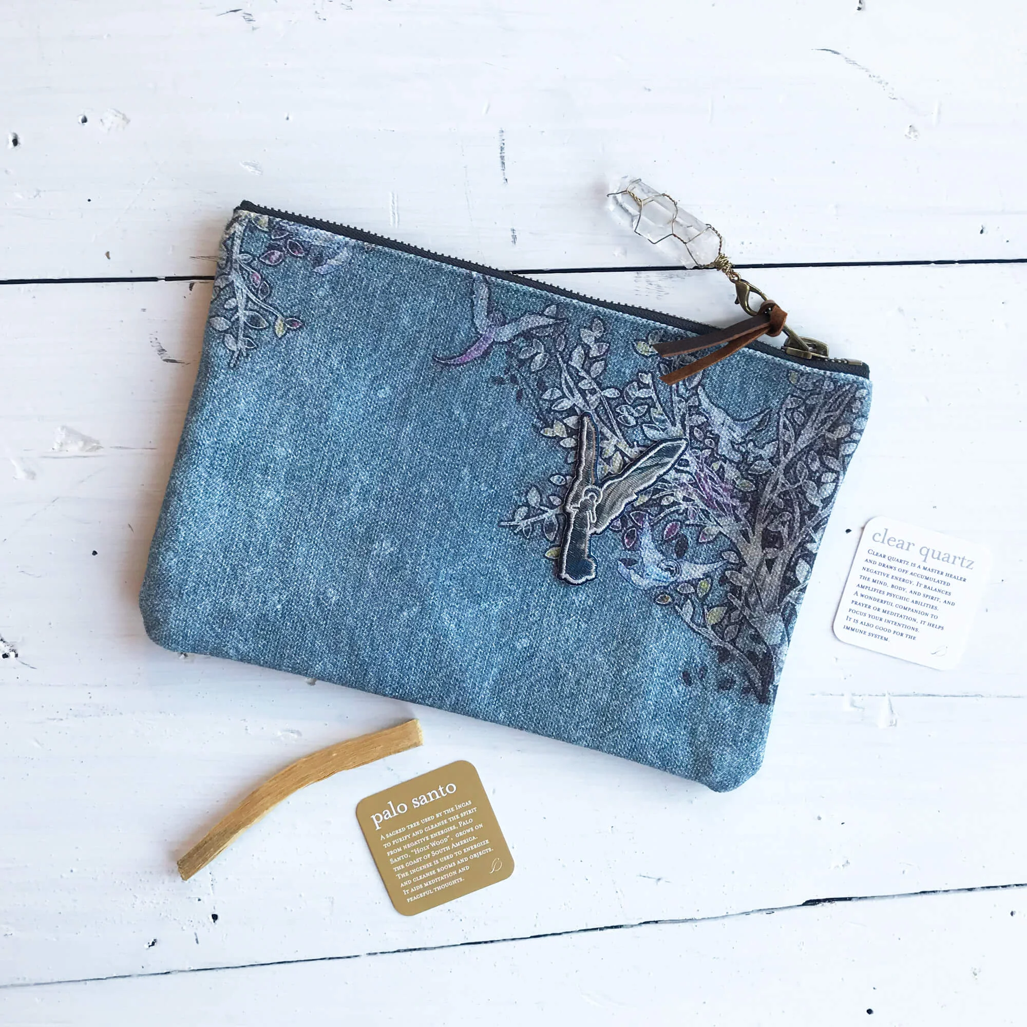 Travel angel pouch - Garden print