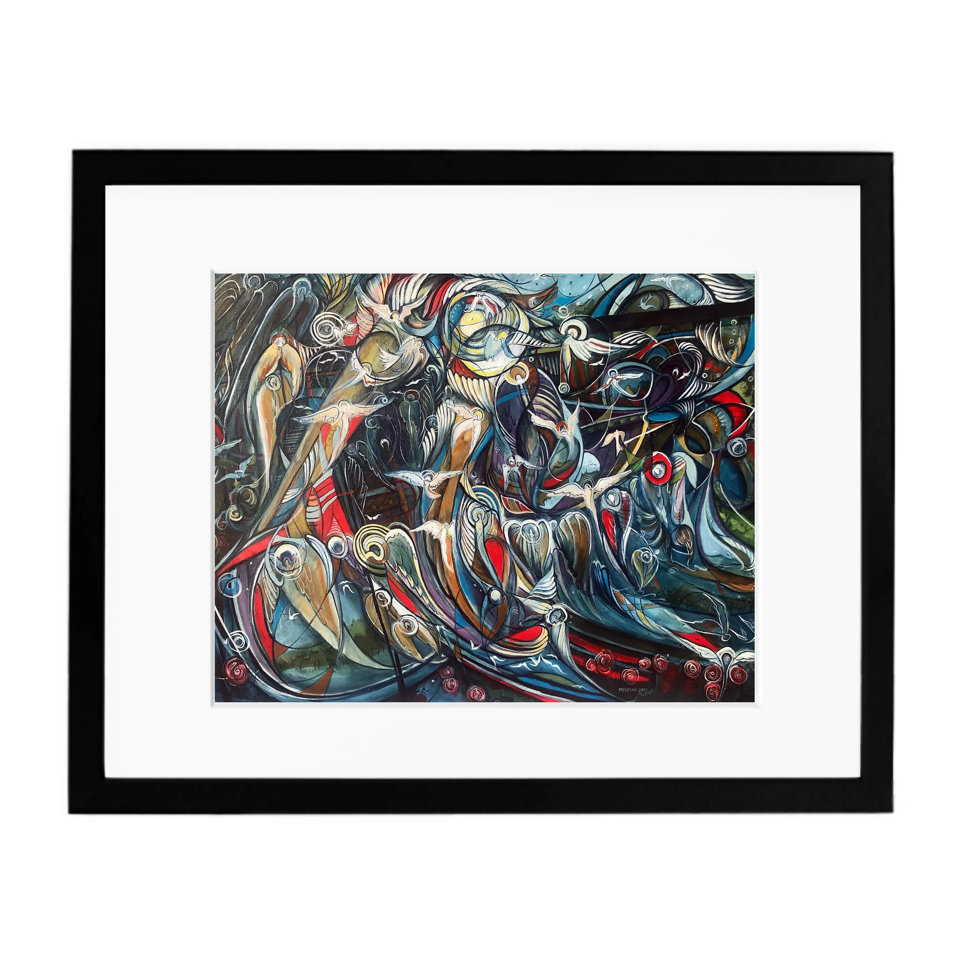 Black gallery frame/mat