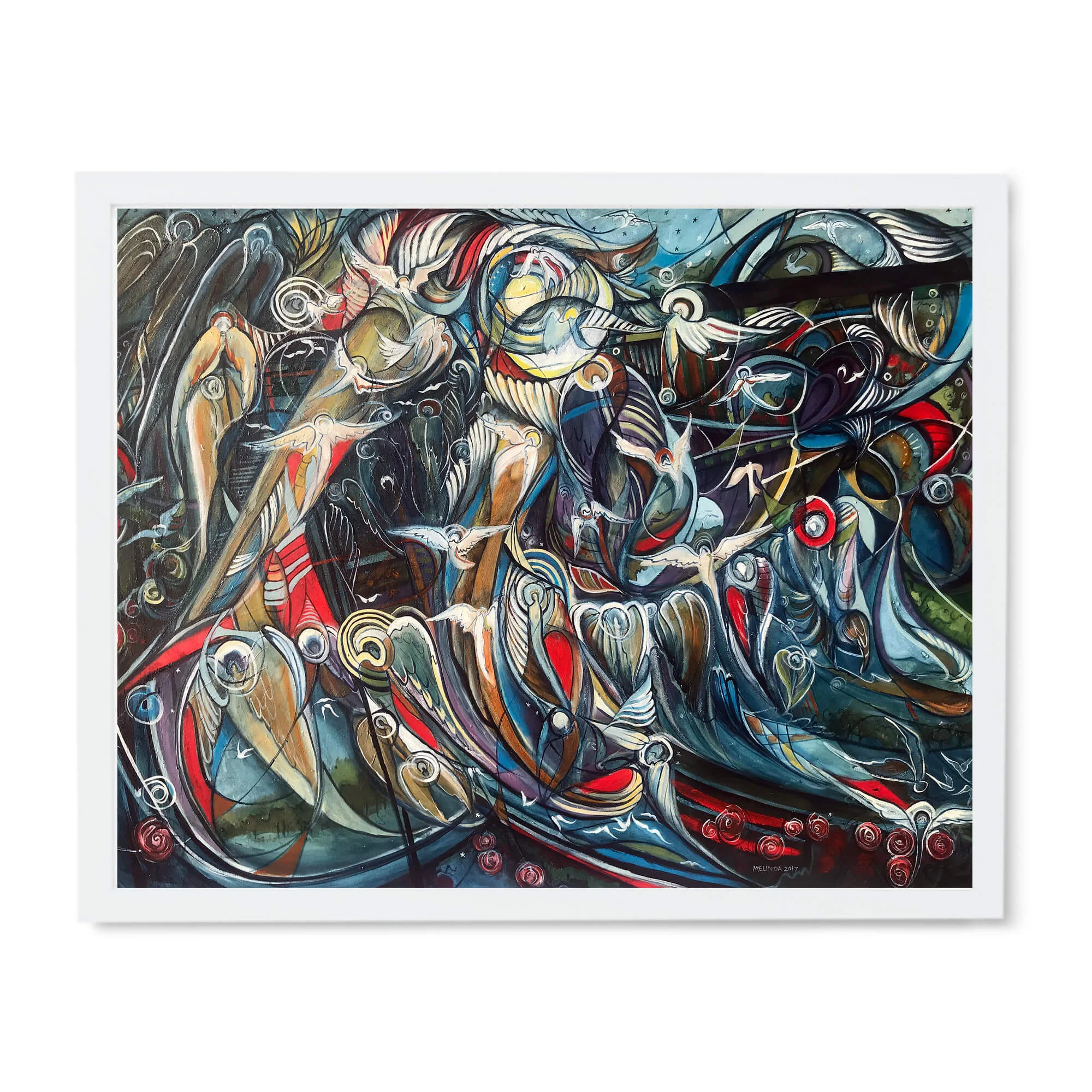 White gallery frame