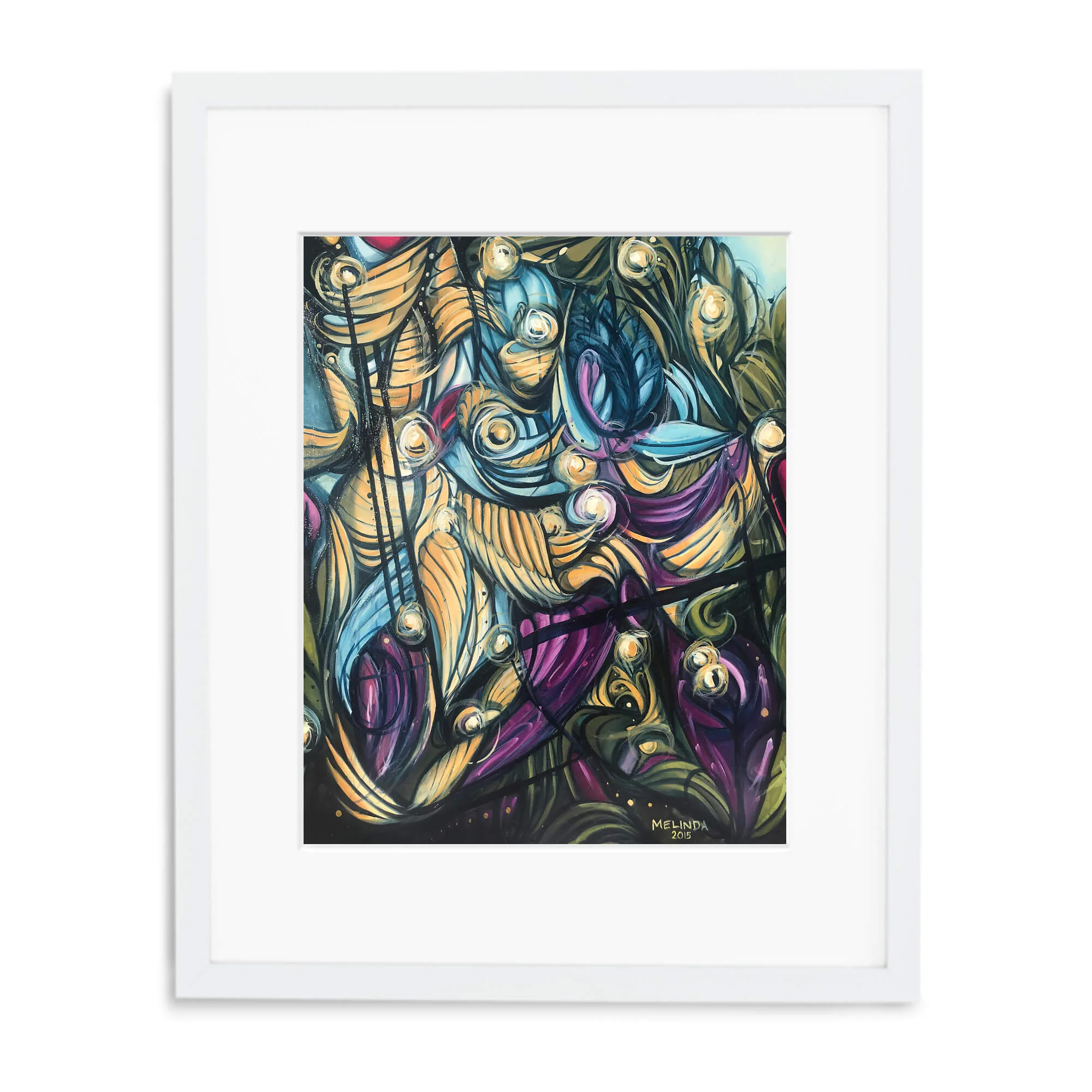 White gallery frame/mat