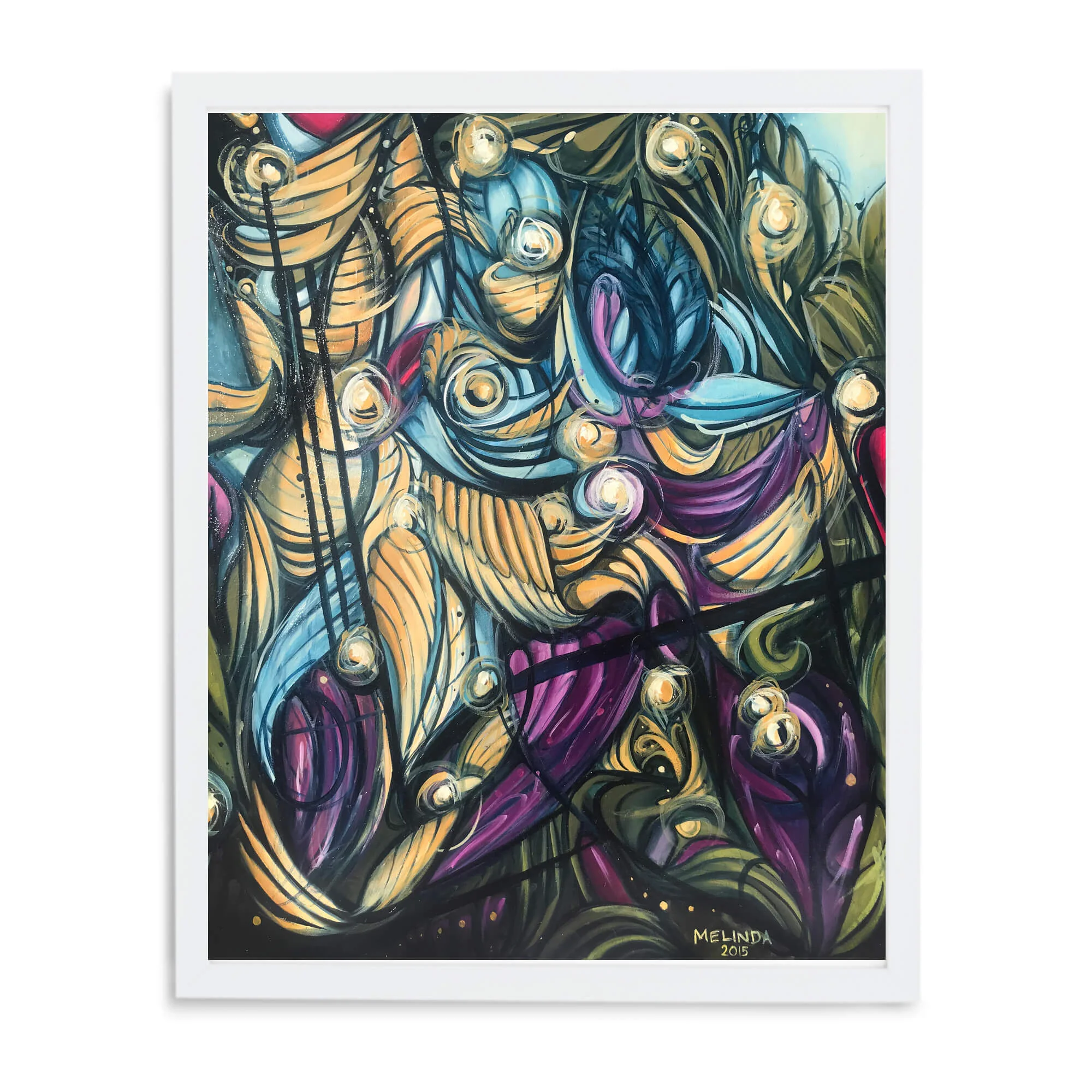 White gallery frame