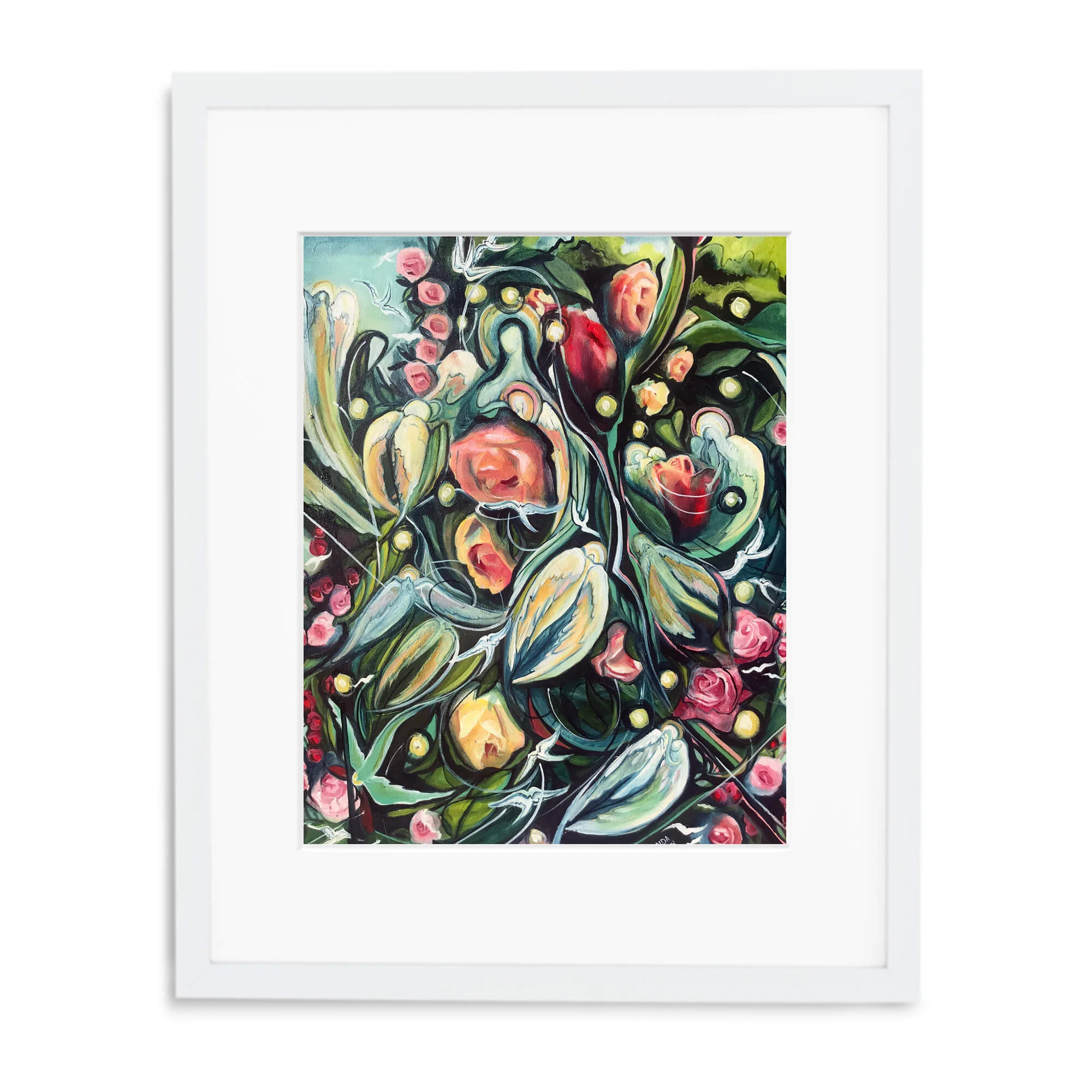White gallery frame/mat