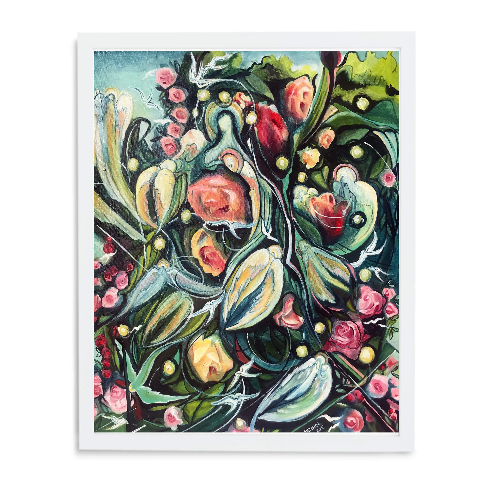White gallery frame