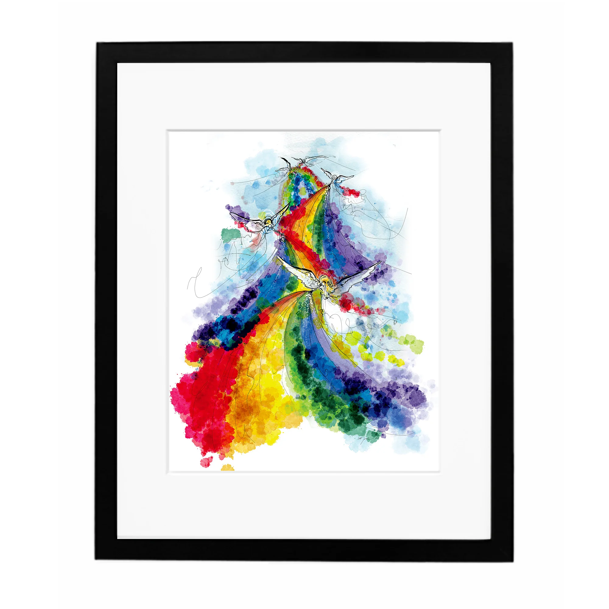 Black gallery frame/mat