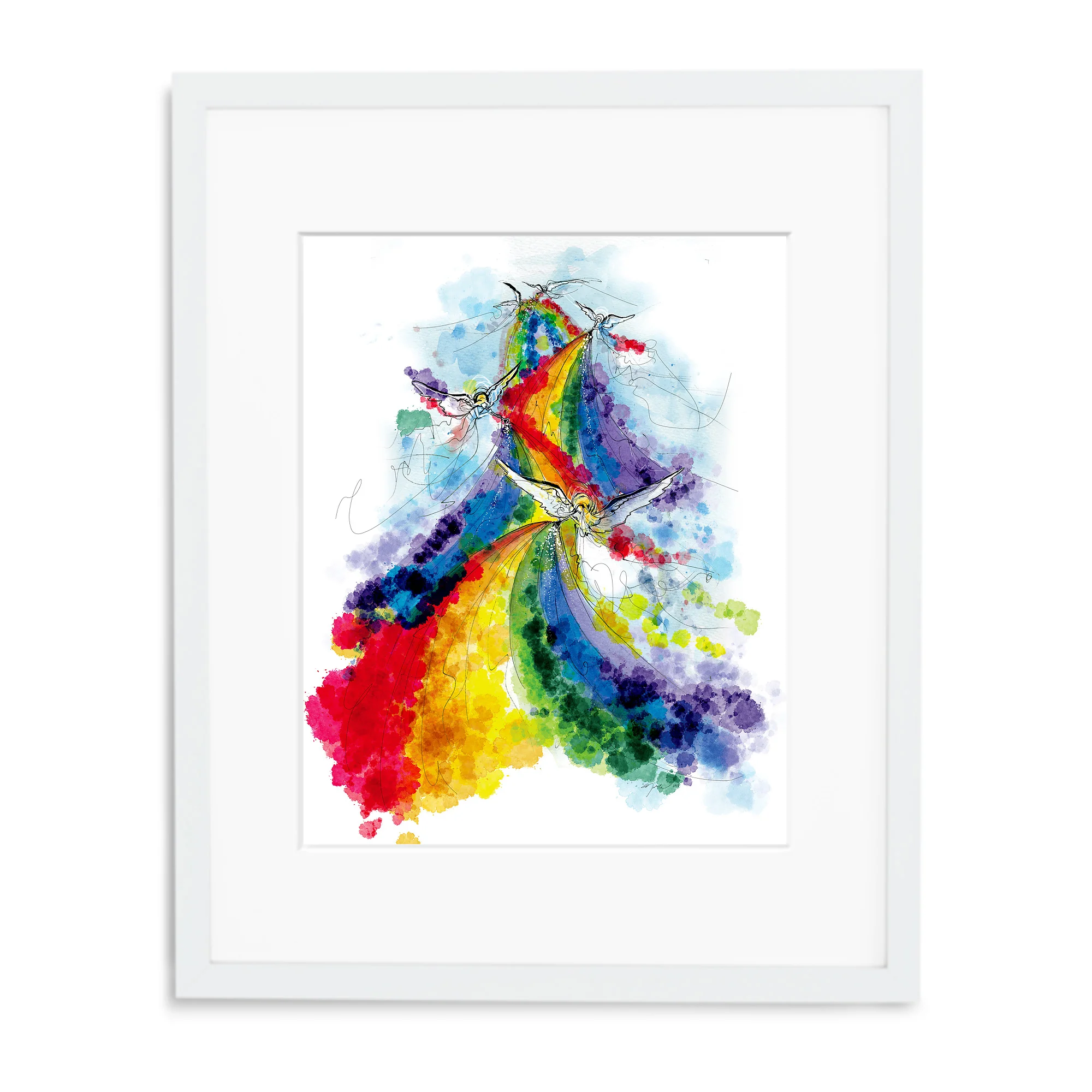White gallery frame/mat