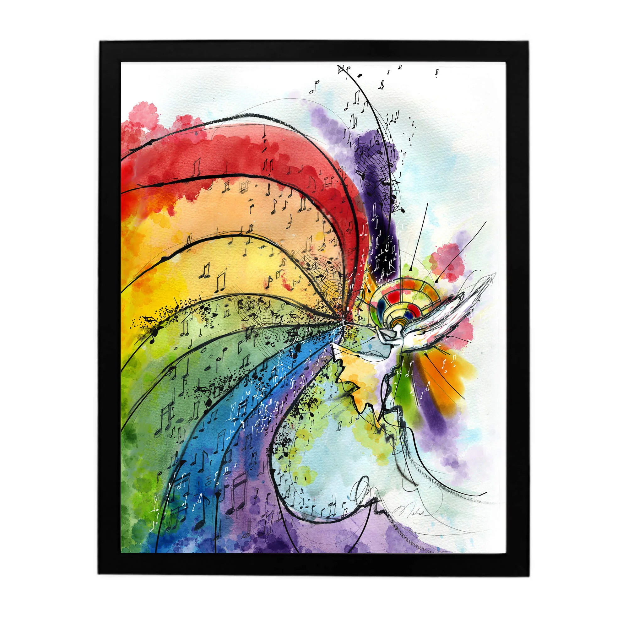 Black gallery frame