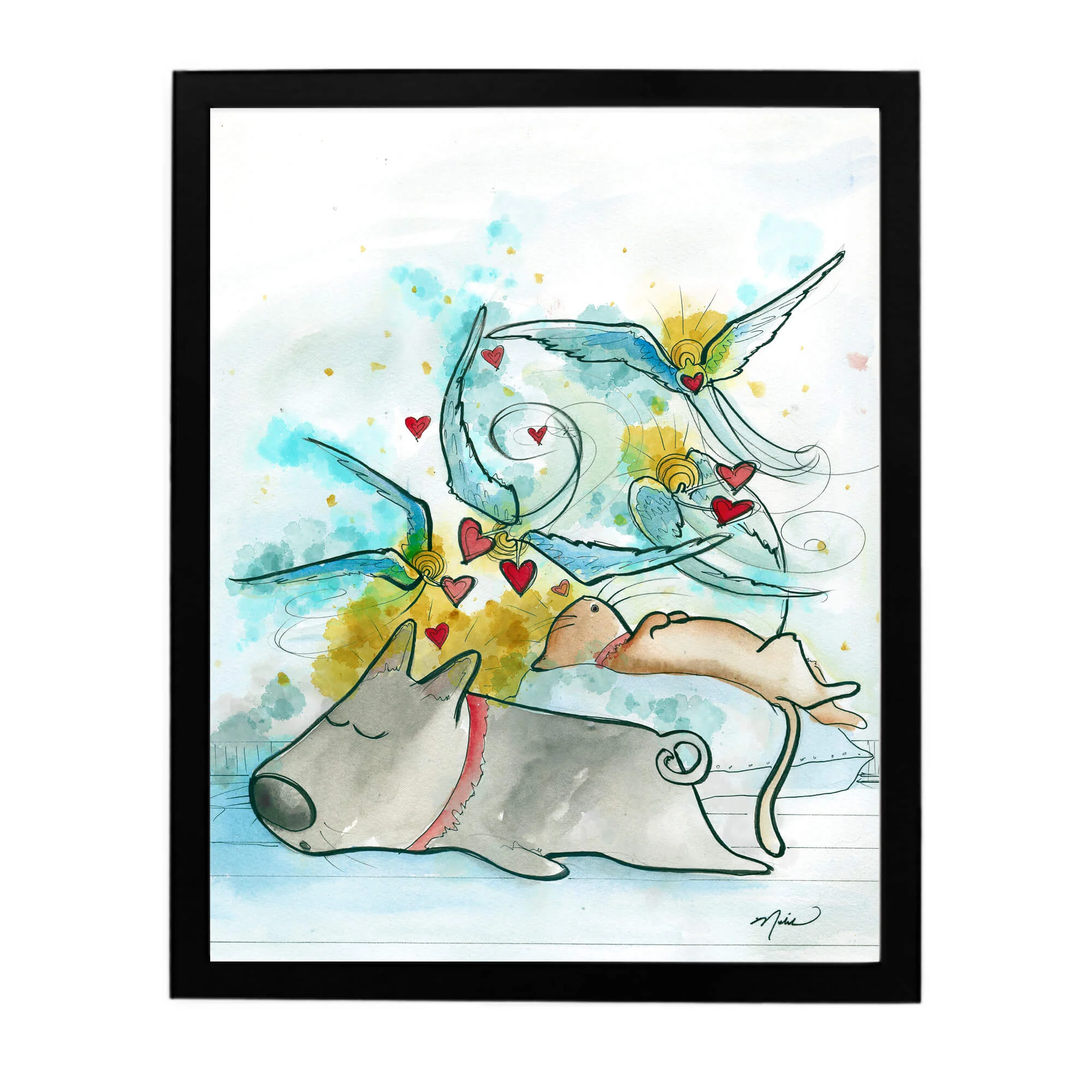 Black gallery frame