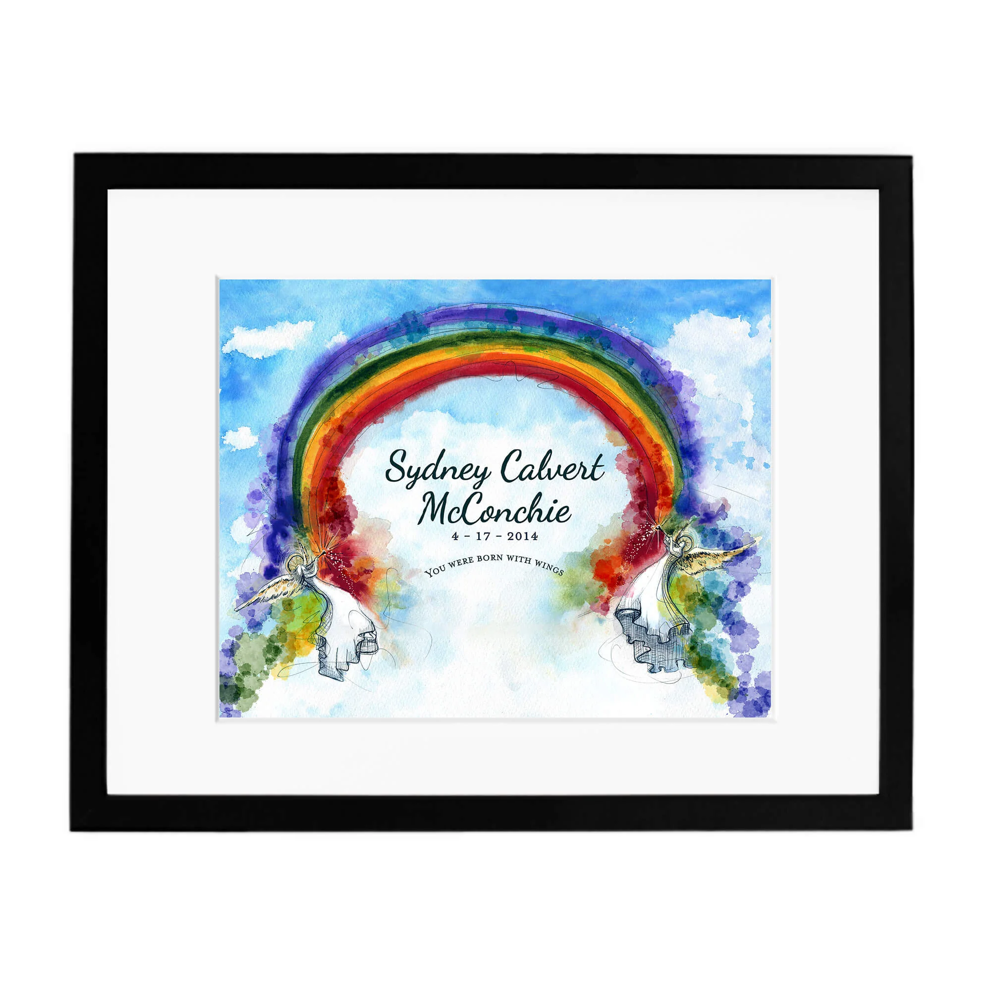 Black gallery frame/mat