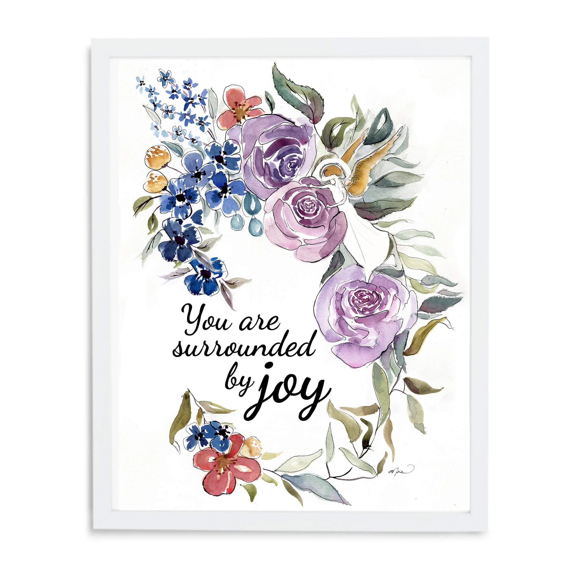 White gallery frame