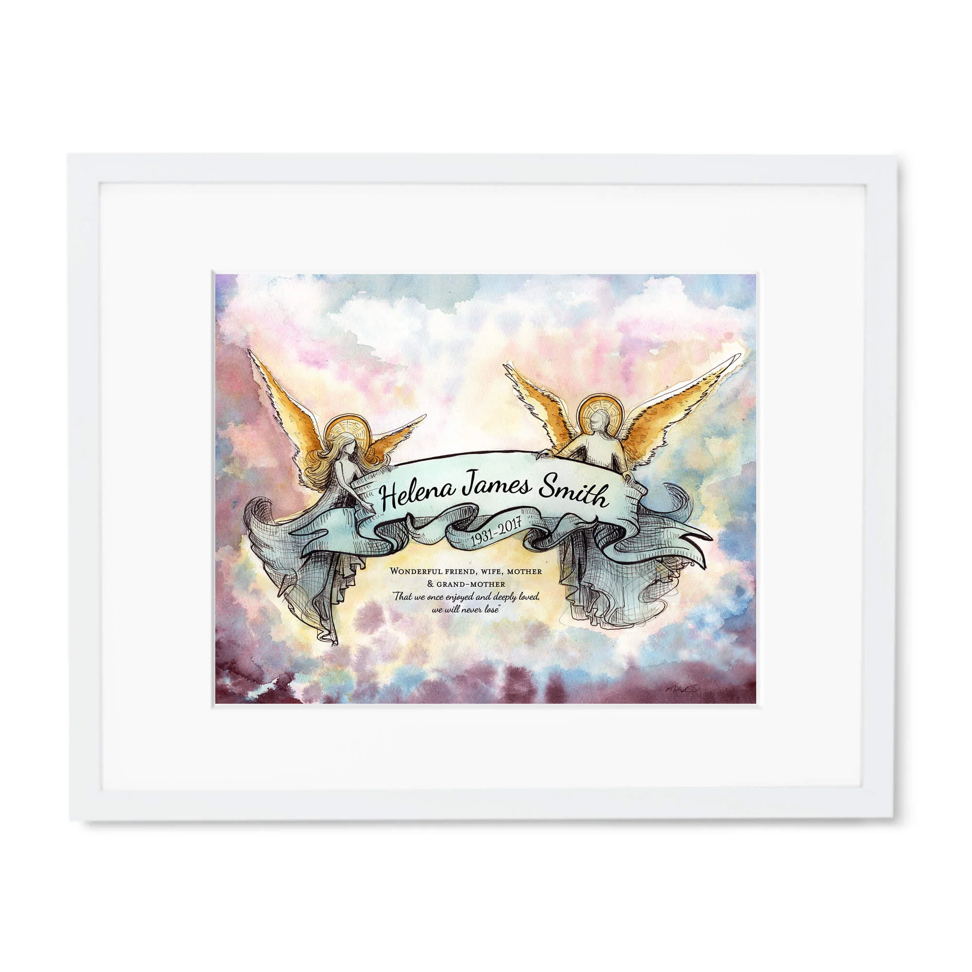 White gallery frame/mat