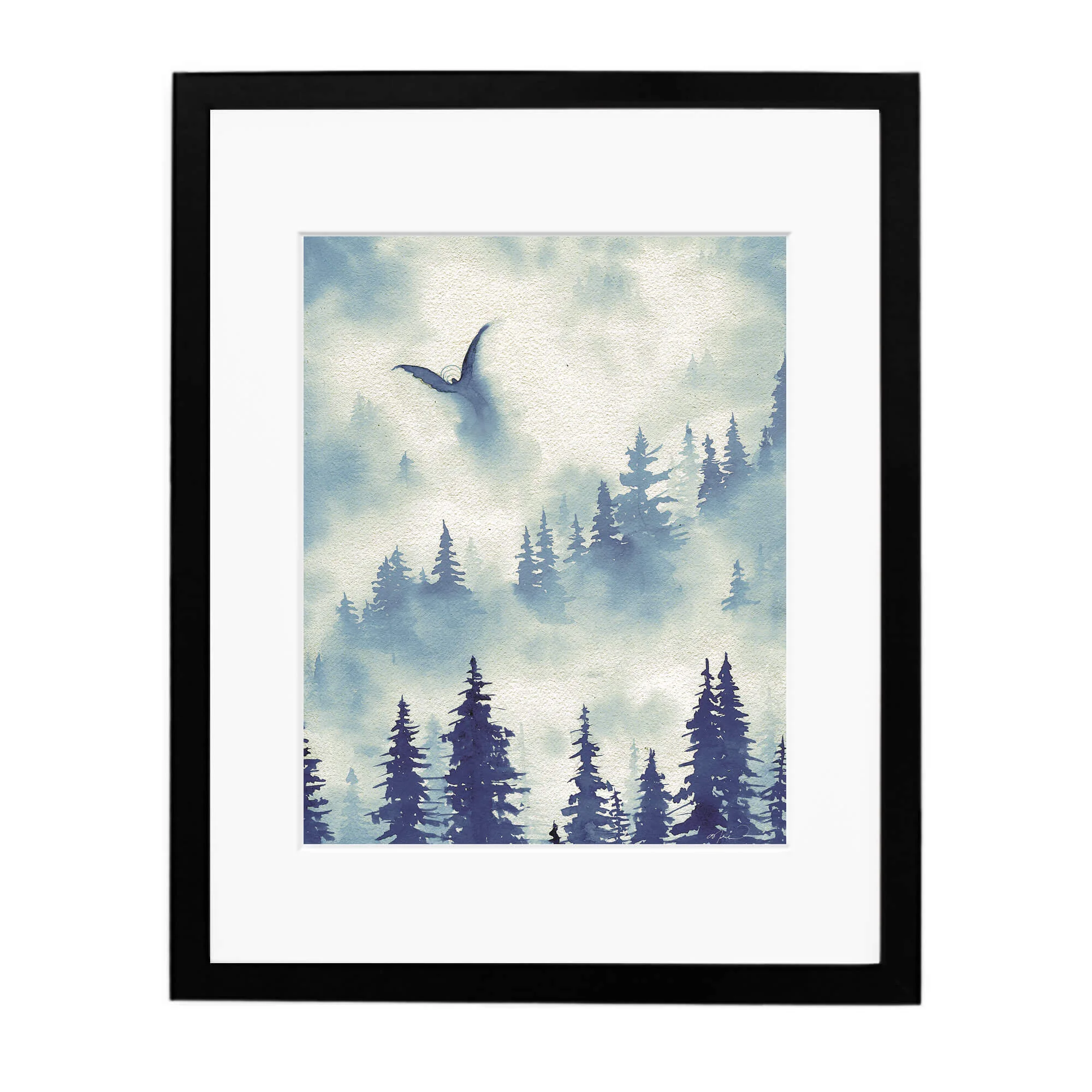 Black gallery frame/mat