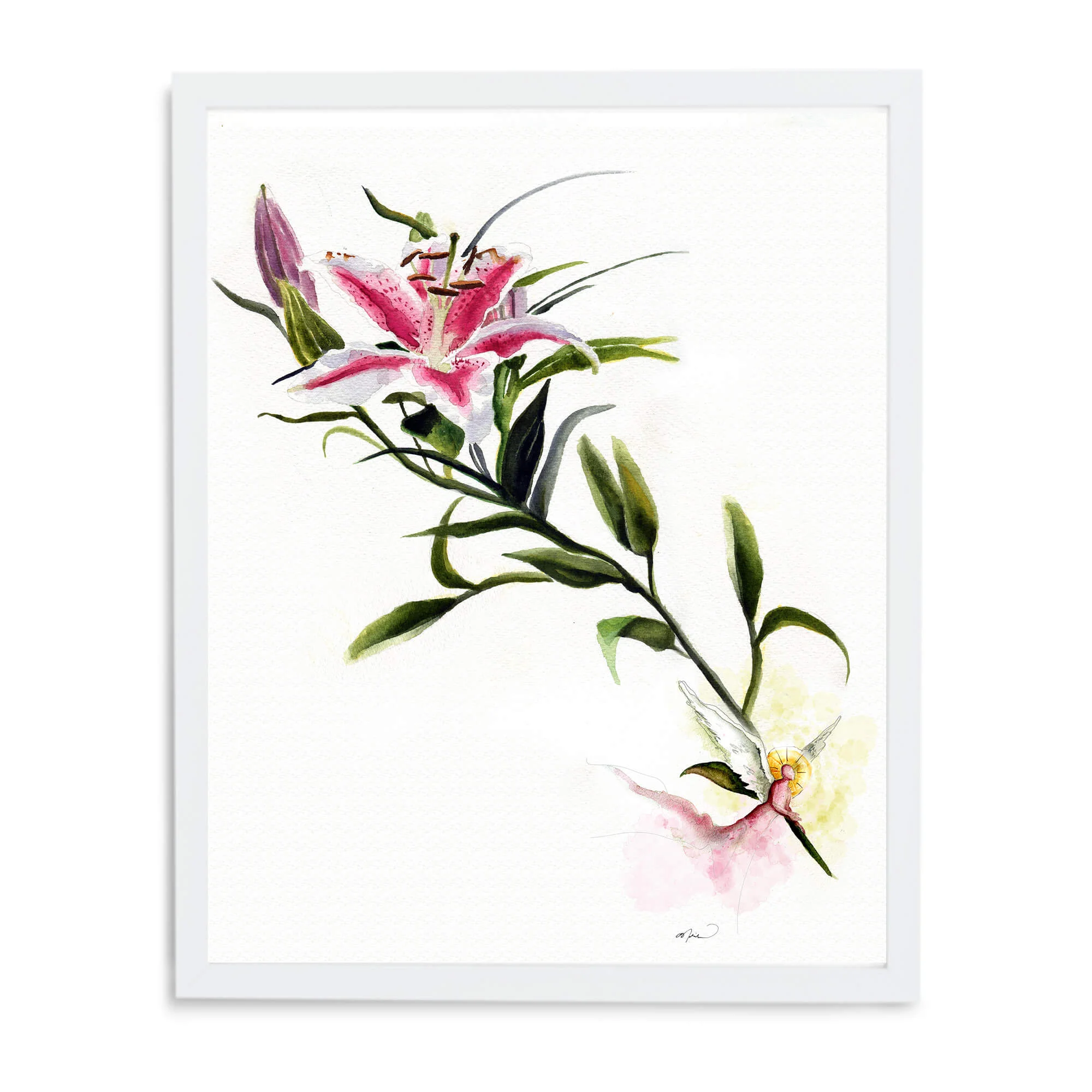 White gallery frame