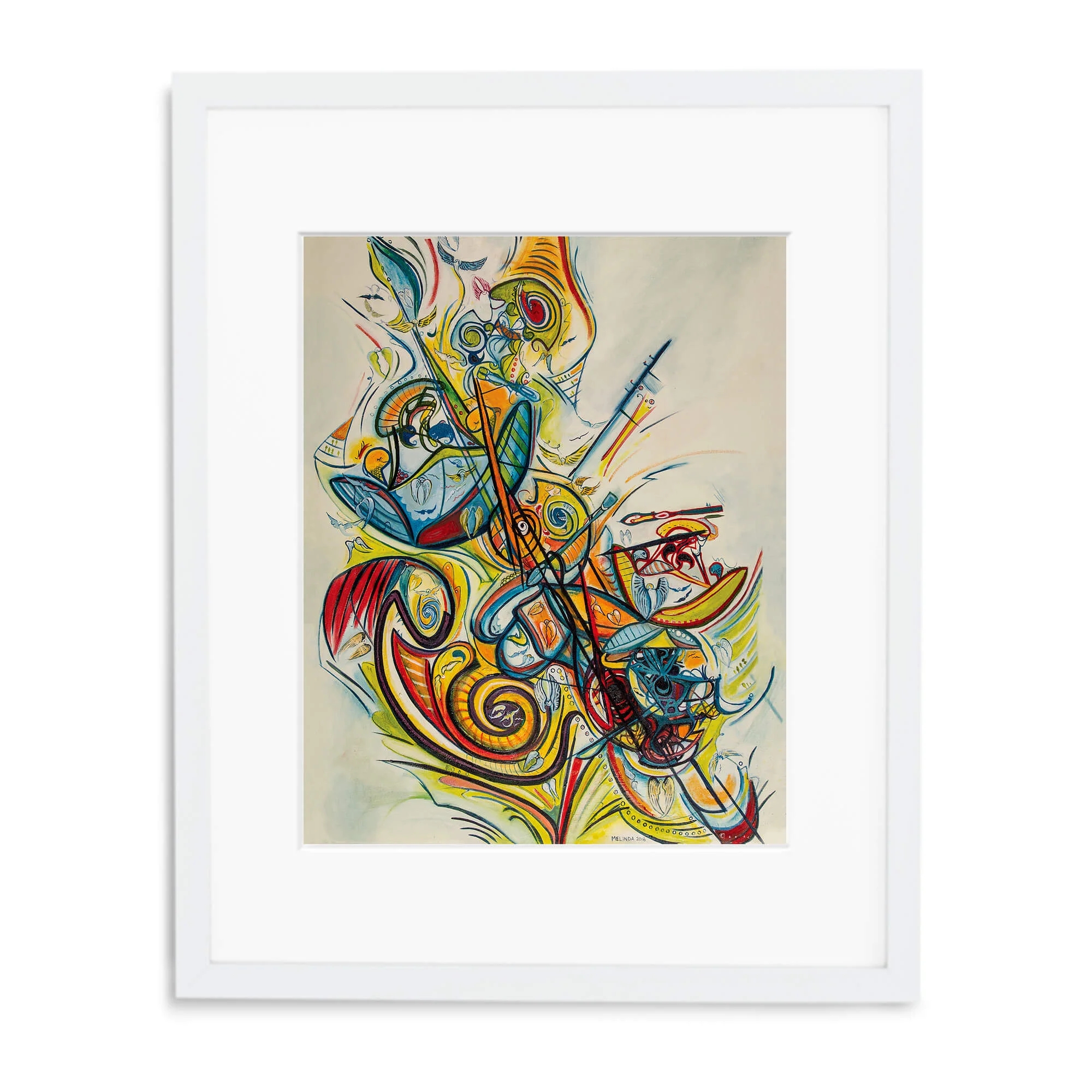 White gallery frame/mat