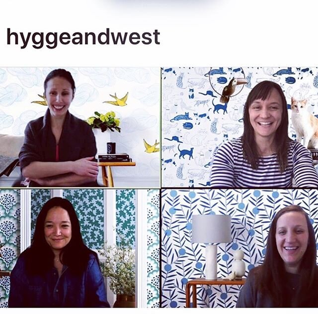 Go immediately to @hyggeandwest link in profile for your next Zoom meeting custom wallpaper background! We&rsquo;re partial to lower left 😉 #TFxHW #wfh #wallpaper