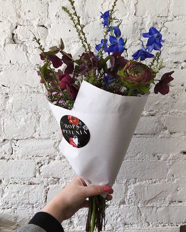 We are loving the ways fellow small business owners are hustling during these uncertain and crazy times! If you&rsquo;re in the Ulster County area, check out @hopspetunia from Kingston! Every Friday, they are delivering gorgeous bouquets to your porc