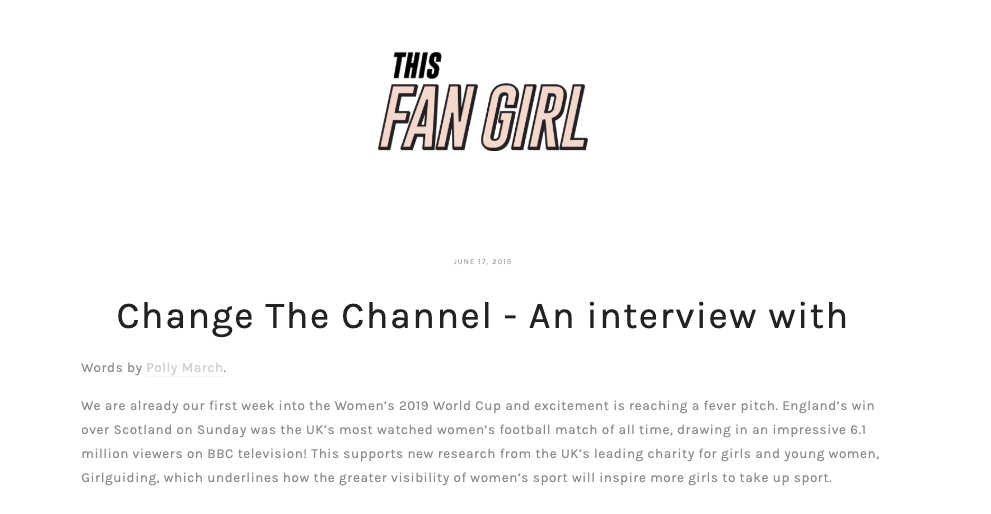 This Fan Girl Interview