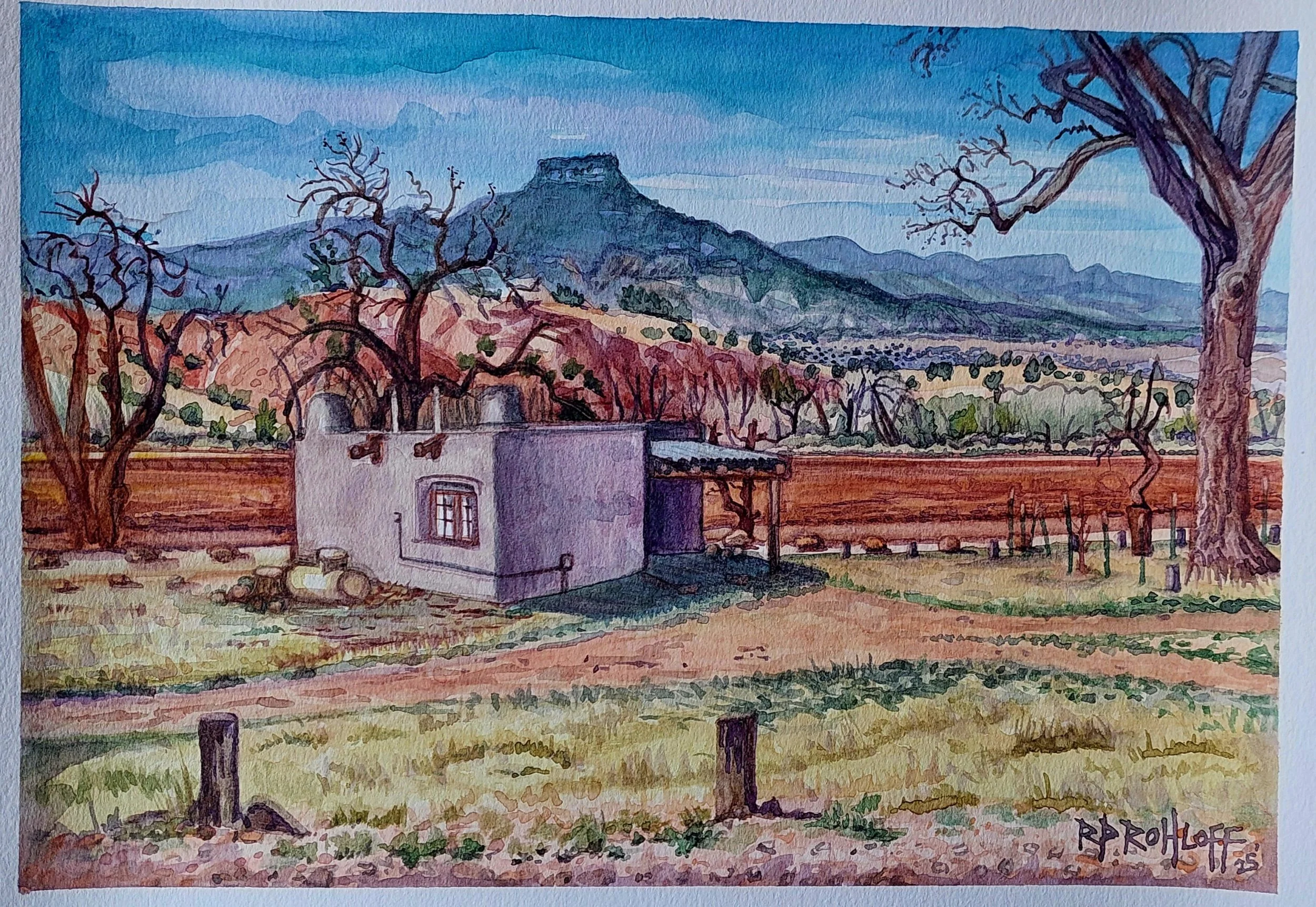 From Pine Cottage On Ghost (viewing Okeeffe casita)