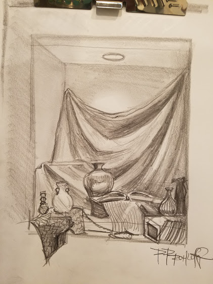 15 minute sketch with no erasers